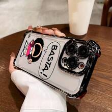 Funda de Teléfono de Dibujos Animados M-Mafalda Compatible con los Modelos  17, 16E, 16, 15, 14, 13, 12, 11 Mini, Pro, Max, Air, X, XR, XS Max, 8 y 7 Plus.Adoptando un diseño de espalda suave y transparente para ayudar a prevenir caídas. - Mezcla de colores - Ver 3