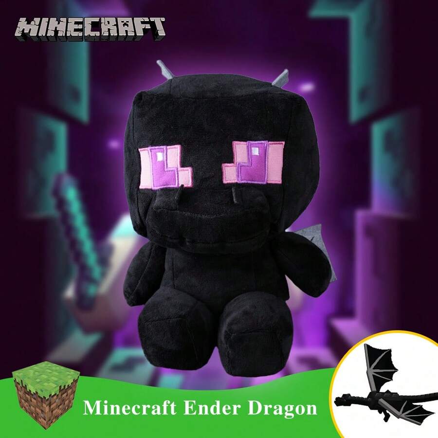 Microsoft 1 件  官方授权末影人龙收藏手办，带翅膀设计，柔软蓬松，可作房间装饰， 主题派对礼物，送给游戏玩家的最佳节日礼物 - MC-2024N17 - 查看 1