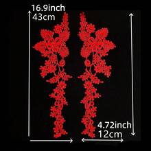 3 pary haftowanych koronkowych kołnierzyków, aplikacja dekoracyjna, czarne koronkowe dodatki - Wielokolorowe - Zobacz 8