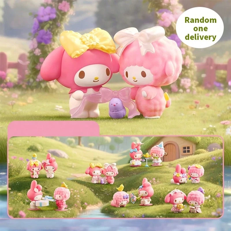Hộp quà bí mật Melody & Piano Bird Adventure Series, Cảnh tương tác nhân vật kép dễ thương, Chất liệu PVC cao cấp, Chi tiết tinh tế, Ngẫu nhiên, Bộ sưu tập đồ trang trí để bàn, Quà tặng lý tưởng cho người hâm mộ Sanrio (Giao hàng ngẫu nhiên 1 chiếc) - Nhiều màu - Xem 1