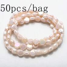 Gói 50 hạt bát giác dẹt 8mm, phụ kiện làm đồ trang sức tự làm cho vòng cổ, vòng tay, hoa tai, móc khóa điện thoại và quà tặng - Bát giác phẳng 8mm - Xem 30