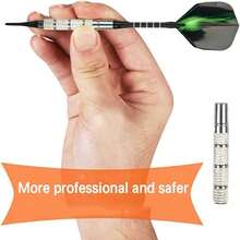 1 套塑料飞镖头，18 克专业软式飞镖，包含 12 个飞镖头，16 个飞镖翼，50 个 2BA 飞镖替换头，20 个防松橡胶 O 型圈，电子飞镖靶扳手，铝制条纹飞镖，软式飞镖靶配件，飞镖翼保护工具，运动飞镖礼品套装，适用于电子/塑料飞镖靶和软式飞镖。 - 彩色 - 查看 7