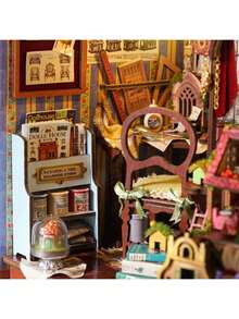 Juego de estantería del Reino de los Cuentos de Hadas, Modelo de construcción de rompecabezas 3D, Kit de manualidades de casa en miniatura DIY, Decoración de dormitorio de madera, Adecuado para adolescentes y adultos como regalo de Navidad/cumpleaños - Multicolor - Ver 6