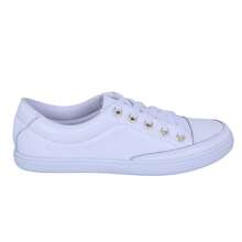 Women's Sneakers In Genuine Leather - Lightweight And Comfortable For Everyday Wear - trắng - Xem 3