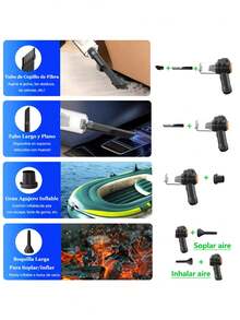 Aspiradora Portátil de Coche, Limpiador Recargable Para Polvo, Aspiradoras De Coche Con Forma de Cabeza de Perro, Silenciosa Para Coche, Computadora, Teclado, Limpieza del hogar- - Multicolor - Ver 5