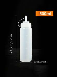 Set 3/2/1 buc sticle stoarcebile pentru condimente, capac din plastic cu cană de măsurare sticle rotative stoarcebile, sticle de condimente pentru bucătărie sticle stoarcebile pentru sos de salată sticle de sos stoarcebile din plastic dozator de condimente, dozator de recipiente, potrivit pentru ketchup, muștar, sos BBQ, dressing pentru salată, ulei de măsline, excelent pentru bucătărie, BBQ, picnic, camping - Multicolor - Vizualizare 17