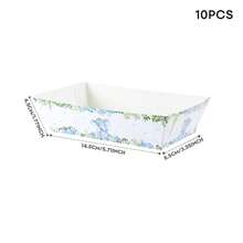 10/24pcs Blue Elephant Disposable Food Boxes, Fries Boxes, Popcorn Boxes, Snack Boxes, Birthday And Family Gathering Party Decorations, Suitable For Bakeries, Burger Restaurants, Movie Theaters - Multicolor - View 7
