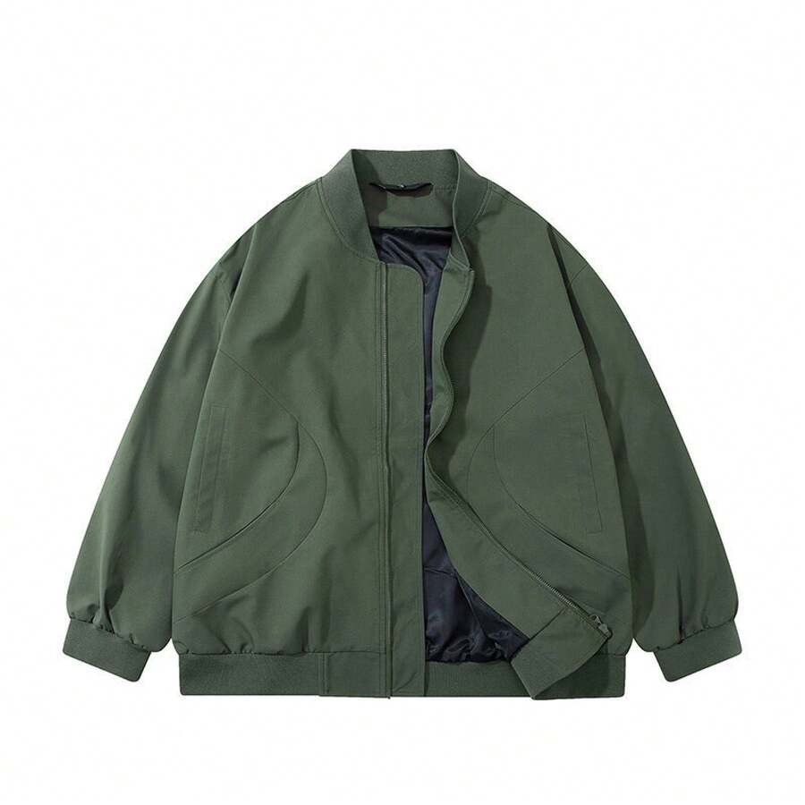 Men Outdoor Winter Coats - Dark Green (thickened) - View 1