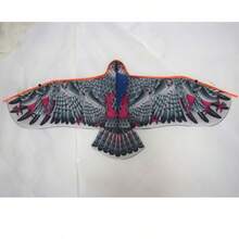 1 件，含 43.31 英寸鹰形风筝和 1181.1 英寸风筝线，大型鹰形飞鸟风筝，适合户外海滩公园运动