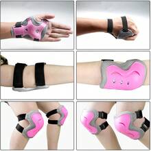 Kids Bike Helmet Set With Knee Pads Elbow Pads Wrist Guards,Adjustable Helmet For Toddler Kids&Youth,3-10yrs Girl Boy Kids Protective Gear Set Bicycle Helmet Roller Skate - Multicolor - View 4