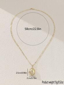 قلادة علبة صور فاخرة مطلية بالذهب عيار 14 قيراط للنساء، يمكن وضع العطر أو الصور بداخلها، مناسبة للنساء المهتمات بالتصميم الفريد، الارتداء اليومي، المناسبات، وعشاق الطراز الكلاسيكي