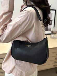 [US-Based Shipping]Fashion Underarm Bag New Style Single-Shoulder Tote Bag Textured Color-Blocking Work Small Handbag, Hot-Selling Vintage Bag High-End Solid Color Underarm Bag Large Capacity Commuter Crossbody Women's Bag, Retro Casual Minimalist Korean-Style Solid Color Textured Commuter Crossbody Underarm Bag For Women, Niche Design Unique Chic Casual Crossbody Bag Fashionable Shoulder Bag For Women, Large Capacity Retro New Arrival Casual Minimalist Korean-Style Solid Color Textured Commuter Solid Color Crossbody Underarm Bag For Women, Underarm Bag Fashionable Shoulder Handbag, Textured Women's Spring Grapefruit-Patterned Work Small Handbag.Mochilas,Tote Bags For Women,Designer Handbags,Bags For Women,Bolsas Elegantes Para Mujer,Carteras Para Mujer,Cross Body Bag,Tote Bags For Women,Bolsos,Purse For Woman.Women's Fall Clothing Winter Clothing Christmas Halloween Gift. - 黑色 - 查看 9