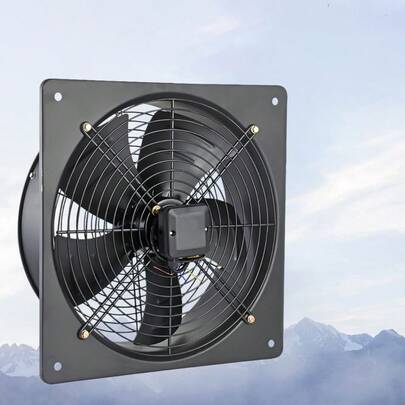 Lislark 12-Inch Industrial Ventilation Exhaust Fan With Metal Plate Blades, Centrifugal Commercial Blower, Axial Flow Exhaust Fan For Air Volume, Locally Stocked For Shipment, Suitable For Kitchen, Bathroom Walls/Ceilings, A Great Christmas Gift