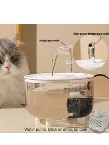 1500ML/50.72 Oz Cat Water Dispenser - Automatic Pet Drinking Fountain With Circulation Filter, USB Powered Smart Water Pump Suitable For Cats And Small Dogs, No Battery Required - Multicolor - View 13