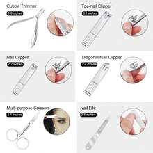 ZIZZON Professional Nail Care Kit Manicure Grooming Set With Travel Case Rose Gold - 黑色 - 查看 4