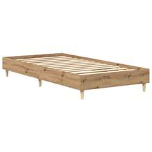 vidaXL Bettgestell Ohne Matratze, Artisan-Eiche, 75x190cm, Holzwerkstoff - Castano - Visualizzare 7