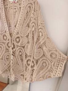 Lace Kimono - Beige 1 - View 3