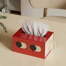 Cute Tissue Box, Tissue Holder, Tissue Paper Storage Box, Solid Tissue Dispenser, Home Desktop Decor - Multicolor - View 2