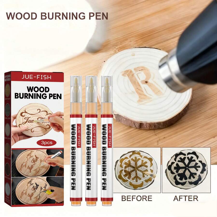 Wood Burning Pen Set Wood Marking DIY Pyrography Pen Wood-Burning Marker Set - Wood Carving Pen - View 1