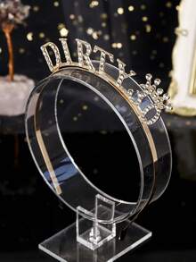 تاج ملكي "قذر 30" شريط رأس لحفل عيد ميلاد ال- 30، هدية عيد ميلاد ال- 30 للمرأة، شريط شعر، تاج، شريط شعر