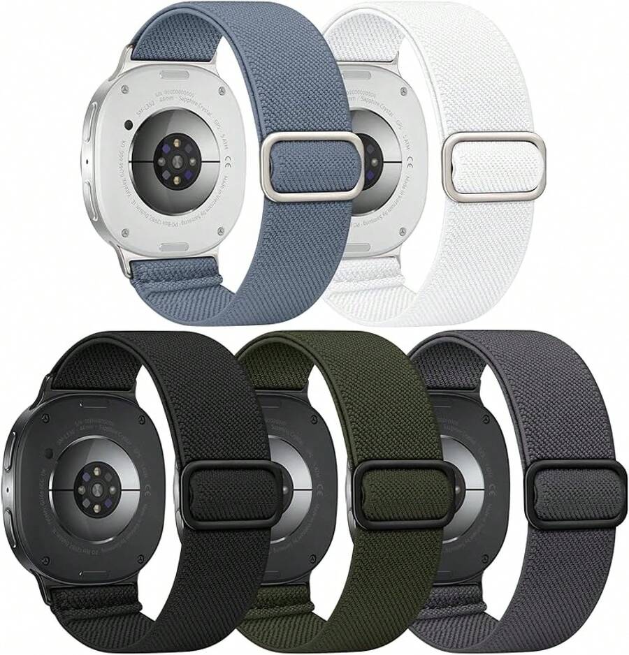 Smart Watch Strap - Blue Gray/White/Black/ Green/Dark Grey - View 1