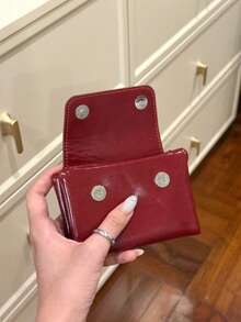 Cartera de identificación transparente de estilo vintage Y2K, versátil, con soporte para pasaporte suave y conveniente para compras diarias, viajes, fiestas y regalos. Pequeña cartera, monedero, tarjetero para mujer. - Multicolor - Ver 4