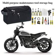 Motorcycle Travel Tool Storage Bag, Travel Toiletry Bag For Men - Perfect For Travel & Storage.Black