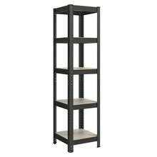 SONGMICS Shelving Unit, 37 X 37 X 150 Cm, 400 Kg Load Capacity (80 Kg Per Shelf), Industrial, Adjustable Storage Shelves, For Living Room, Kitchen, Garage, Greige And Black - Black - View 10