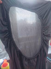 1PC Spandex Thin Fabric Office Chair Cover Solid Color Elastic Computer Chair Covers Stretch Armchair Slipcover For Living Room Study Gaming Chair - Dark Grey - View 6