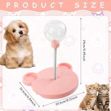 1个互动宠物喂食器玩具，适用于猫狗，猫粮分配器玩具，互动猫游戏，慢食狗碗，狗狗益智玩具，慢食玩具