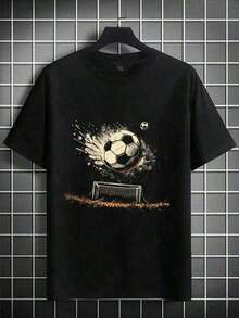 Camiseta infantil para Meninos Estampa De Bola GOL trave blusa 100% algodão