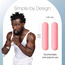 Bars Dumbbell Set For Women And Men - Set Of 2 Bars Designed For Walking Strength Training HIIT Boxing And Aerobics - Hand Weights For Working Out At Home - Blush - View 4