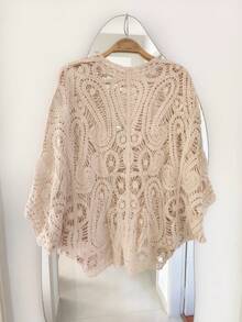 Lace Kimono - Beige 1 - View 2