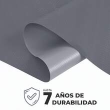 VINILMAX Lona Impermeable de 1.50x1m Uso Rudo con Protección UV para Exterior | Resistente a Polvo, Lluvia y Nieve | Ideal para Camiones, Obra y Construcción | Disponible en Varios Colores - Plateado - Ver 7