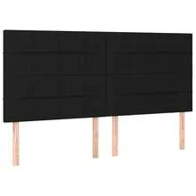 vidaXL Boxspringbett mit Matratze, schwarz, 180x200 cm, Stoff - nero - Visualizzare 6