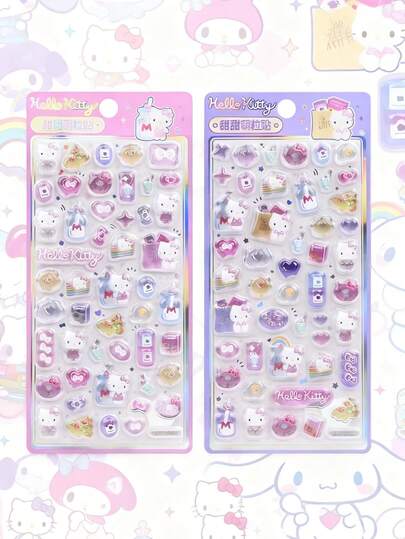 浮雕钻石宝石贴纸，可爱女孩设计，手机壳装饰贴纸，透明带背胶