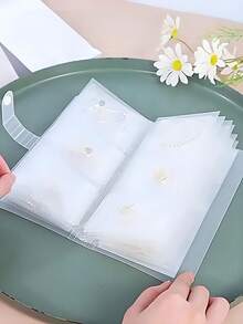 84-Compartment/160-Compartment Transparent Plastic Jewelry Storage Bag, Dustproof And Oxidation-Resistant Jewelry Packaging Bag, Necklace, Bracelet, Ring, And Earring Storage Bag.(The Built-In PVC Jewelry Pouch Is Not Considered Part Of The Product Category.) - Clear - View 7