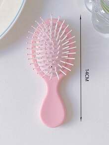 1 Pc Bow Comb Pink Leopard Print Comb Fruit Cherry Comb Kawaii Cute Cartoon Compact Air Cushion Massage Comb Hair Brush, Home Use ,Hair Styling Kit ,Hair Tool Kit - Bow-print Comb - View 3