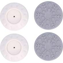 Fdit - Protector de pared para puerta de bebé, 4 unidades, protector de protección de pared para bebés y mascotas, accesorios para escaleras, puertas de  interiores - 1 - Ver 1