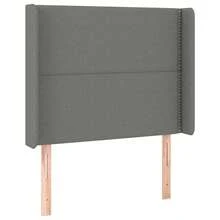 vidaXL Boxspringbett mit Matratze, dunkelgrau, 90x190 cm, Stoff - Grigio - Visualizzare 6