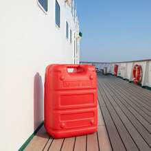 24L Outboard External Fuel Tank Handle Anti-Static Anti-Aging External Interface Red Plastic Horizontal Fuel Tank - Red - View 8