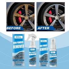 Car Iron Powder Rust Removal Spray, Anti-Rust And Rust Remover, Car Supplies, Decontamination And Rust Remover, Cleaning Supplies - Blue - View 2