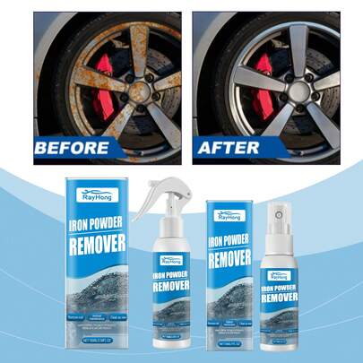 Car Iron Powder Rust Removal Spray, Anti-Rust And Rust Remover, Car Supplies, Decontamination And Rust Remover, Cleaning Supplies