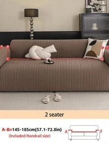 1 tấm bọc ghế sofa chống trượt họa tiết lá cây, màu nâu, có thể giặt được, co giãn, phù hợp với ghế sofa 1-4 chỗ. - màu nâu - Xem 15
