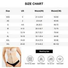 Women's Waist Trainer With Zipper Closure & Hooks Corset, Ideal For Gym, Everyday Casual Wear, Available In Black, Beige And Pink Colors XYZU - 黑色 - 查看 8