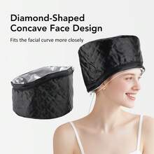 Hailicare Hair Steamer Cap Electric Hair Heating Cap Home Use Thermal Treatment Hair Hat Heat Cap For Deep Conditioning 10-Level Heats Up Quickly Hair Care SPA Cap Nourishing Hair Styling Care For Women 3 Time Settings - Black - View 6