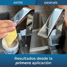 Pasta Quita Sarro Baño 500gr + 3 Fibras para Limpieza - Limpiador Multiusos para Superficies| Quita Manchas de Vidrios - Eliminador de Sarro| No Lastima las Manos - Ideal para Limpieza Hogar - 1 - Ver 3