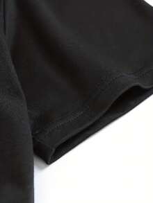 With Bold "Walk By Faith Not By Sight" & High Heel Graphic 1 Pcs Women's Plus Size T-Shirt Funny Oversized Graphic Short Sleeve Tee Novelty 100% Polyester Shirt Casual Crew Neck Top 220g - 黑色 - 查看 4