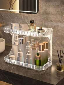 1 Kệ lưu trữ hai lớp - Kệ đựng đồ đa năng di động cho phòng tắm/nhà bếp/phòng ngủ, kệ đựng mỹ phẩm & bàn làm việc, nhựa chống trượt bền, quà tặng Giáng sinh 2025 - Nhiều màu - Xem 2