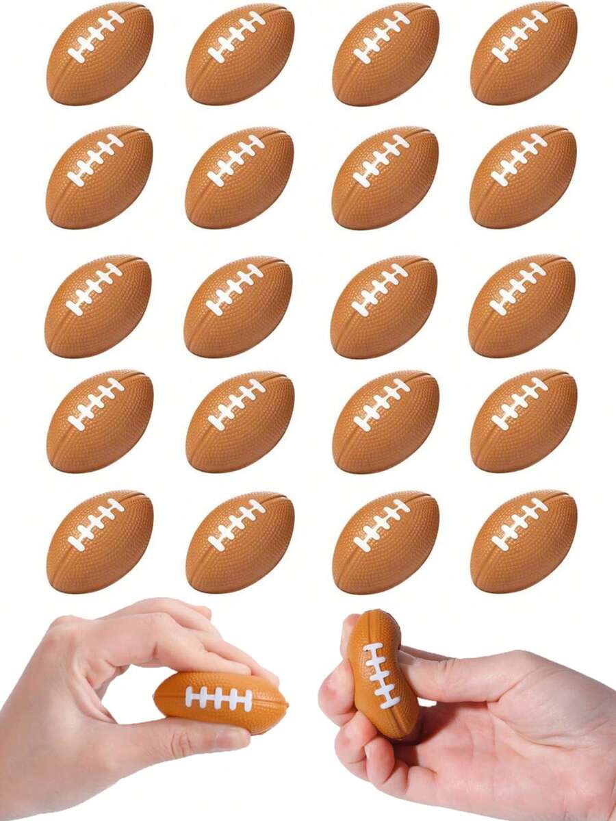 20pcs Mini Stress Relief Soccer Balls: Small Soft Sports Toys For Adults - Made Of Soft Foam Material, Party Favors, Suitable For Soccer Themed Birthday Parties, Classroom Rewards And Stress Relief Gifts (5/10/20 Pcs Set)